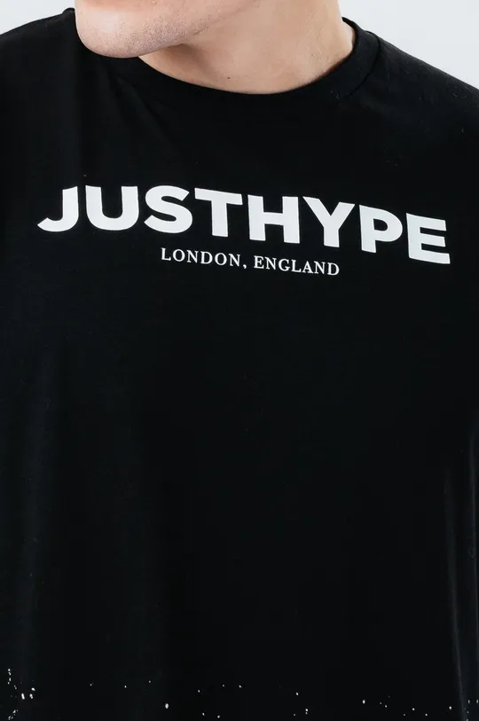 чорний Бавовняна футболка Hype