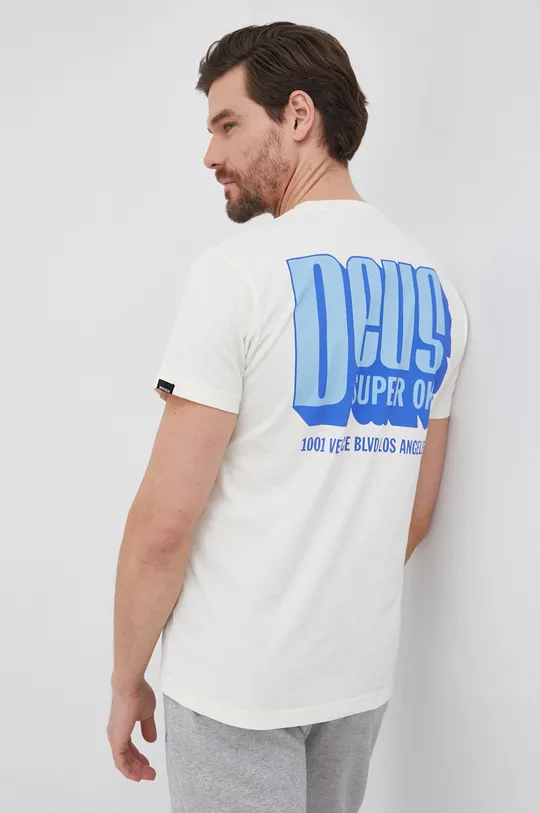 μπεζ Βαμβακερό μπλουζάκι Deus Ex Machina Ανδρικά