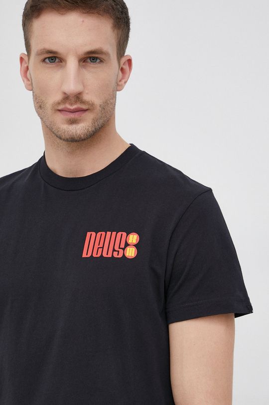 černá Bavlněné tričko Deus Ex Machina