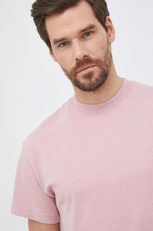 ροζ Βαμβακερό μπλουζάκι Deus Ex Machina