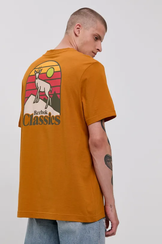 оранжевый Хлопковая футболка Reebok Classic GS4195 Unisex