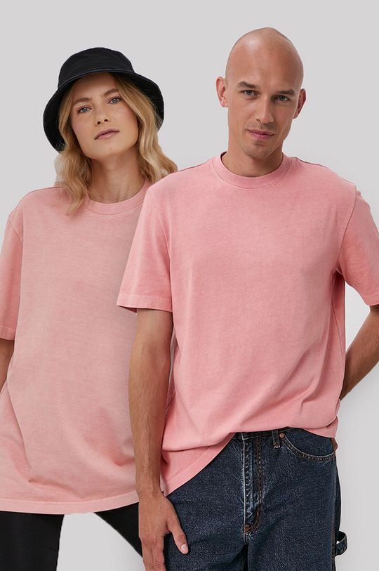 pastelowy różowy Reebok Classic T-shirt bawełniany Unisex
