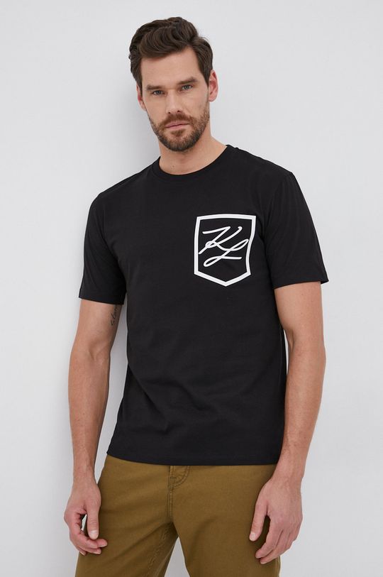 Karl Lagerfeld T-shirt bawełniany 100 % Bawełna organiczna