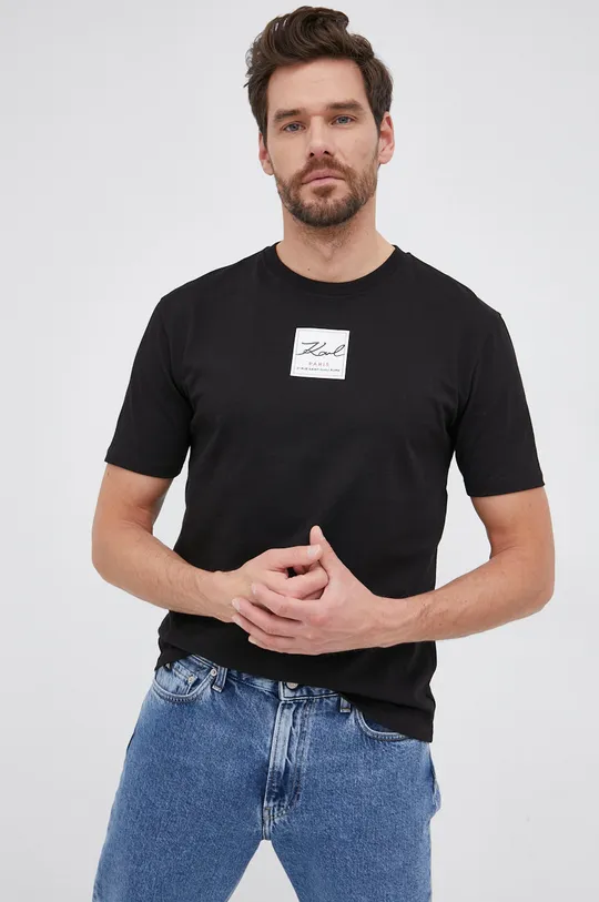 Karl Lagerfeld T-shirt bawełniany 216W1790 Unisex