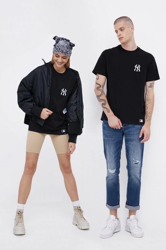 чорний Бавовняна футболка 47brand Unisex