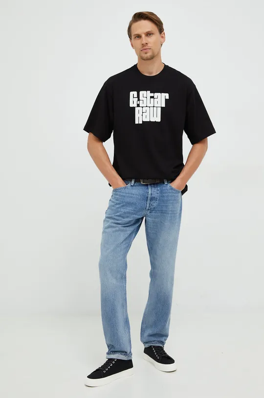 G-Star Raw T-shirt bawełniany D21685.C336 100 % Bawełna organiczna