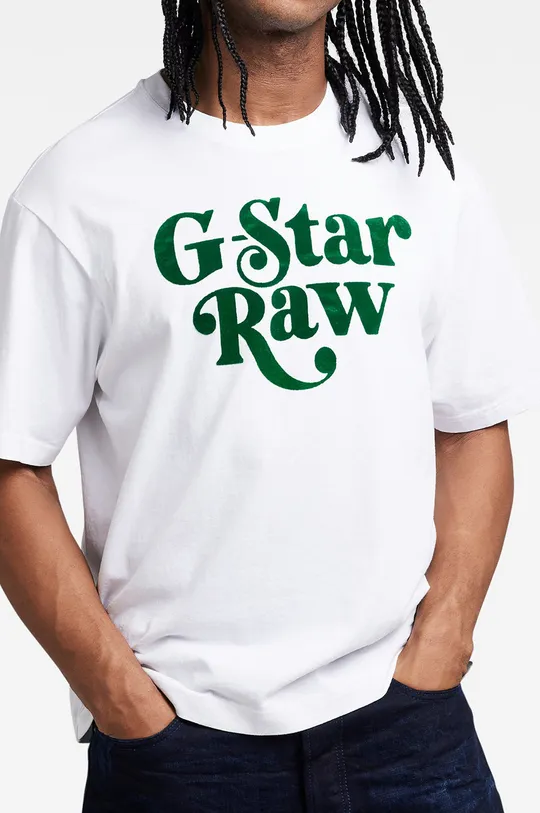 G-Star Raw T-shirt bawełniany D21688.C336 100 % Bawełna organiczna
