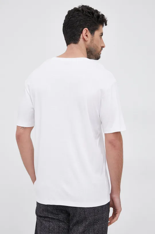 biały Karl Lagerfeld T-shirt 215M2181.41
