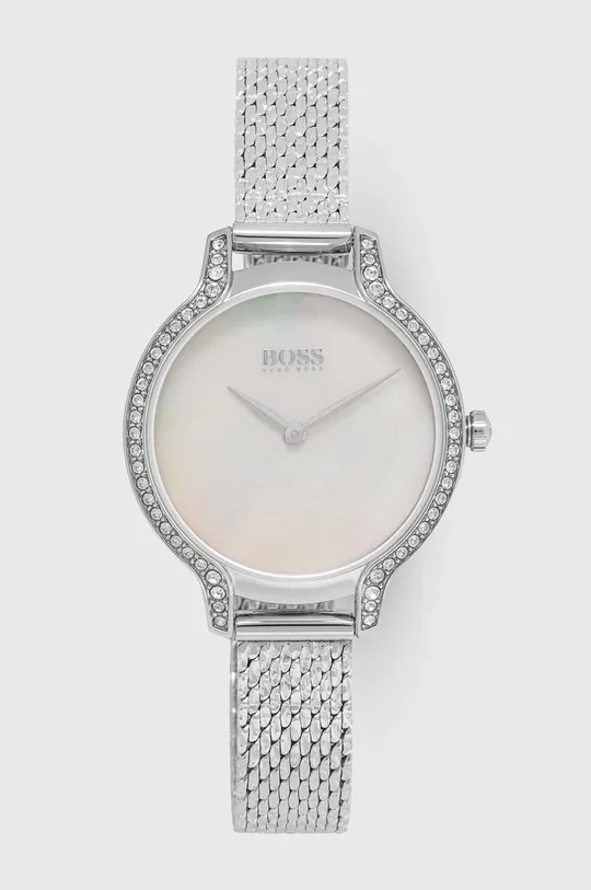 srebrny BOSS zegarek 1502558 Damski