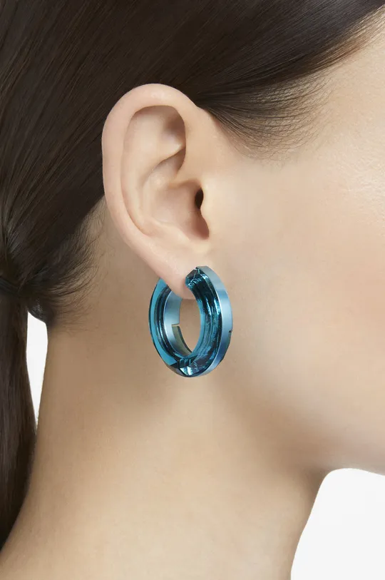 Swarovski fülbevaló kék