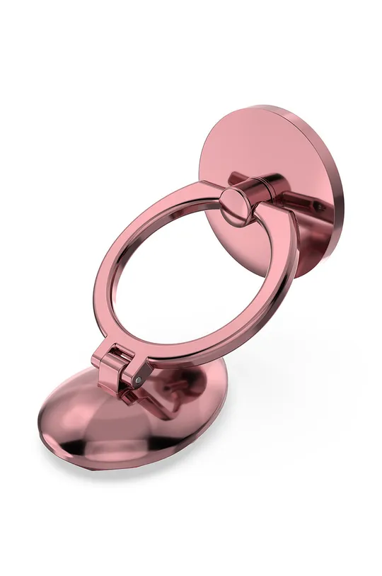 różowy Swarovski uchwyt do telefonu z pierścieniem na palec