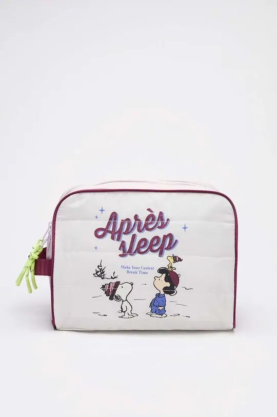 bézs women'secret kozmetikai táska Snoopy Ski Női