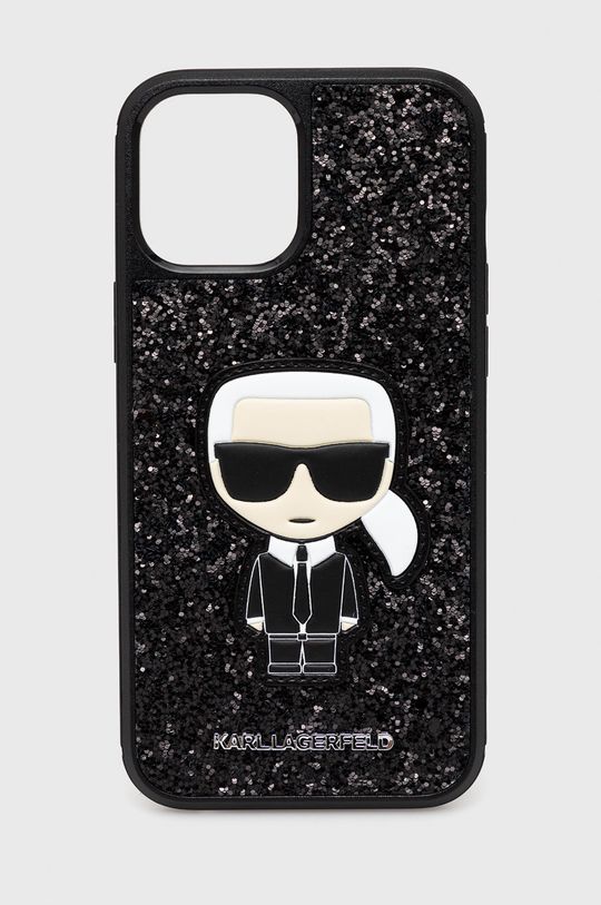 czarny Karl Lagerfeld etui na telefon iPhone 12 Pro Max Damski