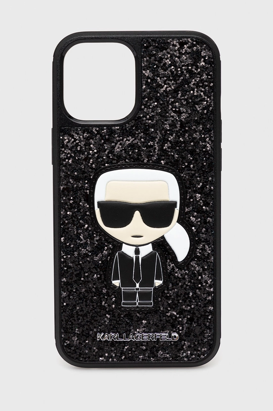 чёрный Чехол на телефон Karl Lagerfeld Iphone 12 Pro Max Женский