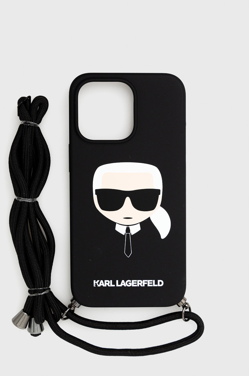 Obal na telefon Karl Lagerfeld Iphone 13 černá barva | ANSWEAR.cz