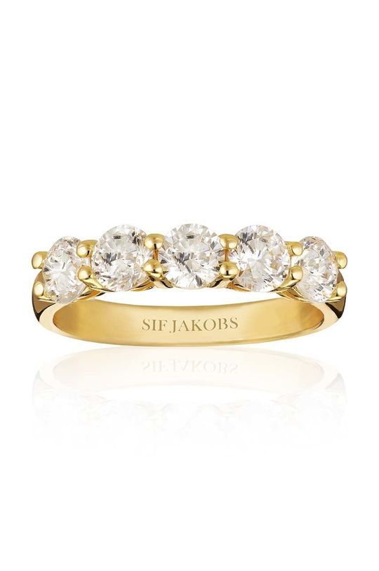 zlatá Pozlacený stříbrný prsten Sif Jakobs Jewellery Dámský
