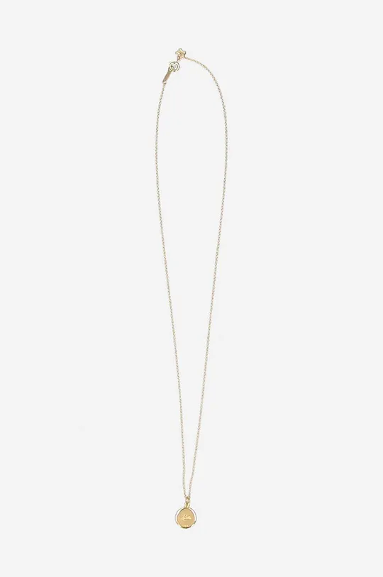 Srebrna ogrlica prevučena zlatom Needles Pendant zlatna