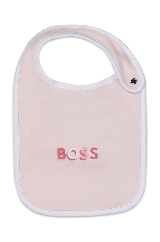 BOSS Дитячий слюнявчик (3-pack) рожевий