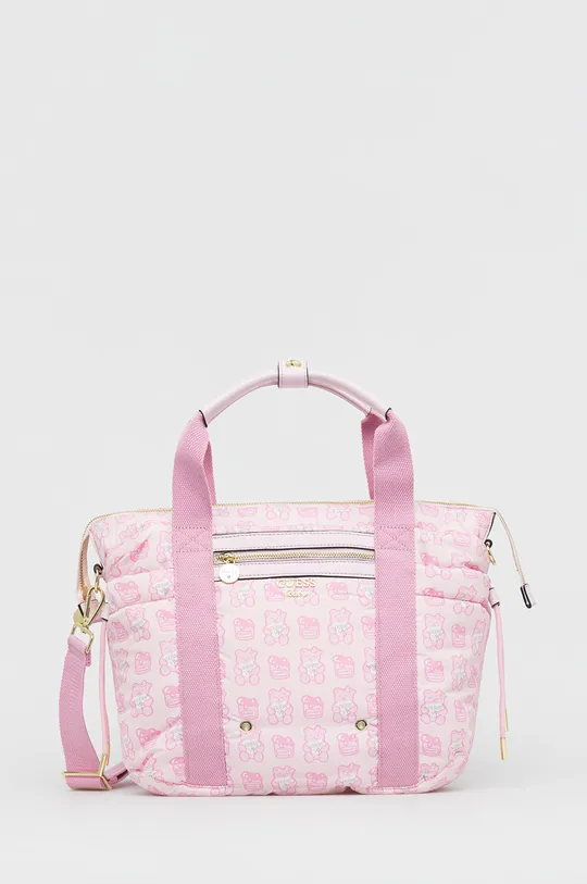 ροζ Guess τσάντα τρόλεϊ με λειτουργία κύλισης Παιδικά