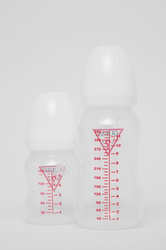 Guess zestaw butelek niemowlęcych (2-pack) biały