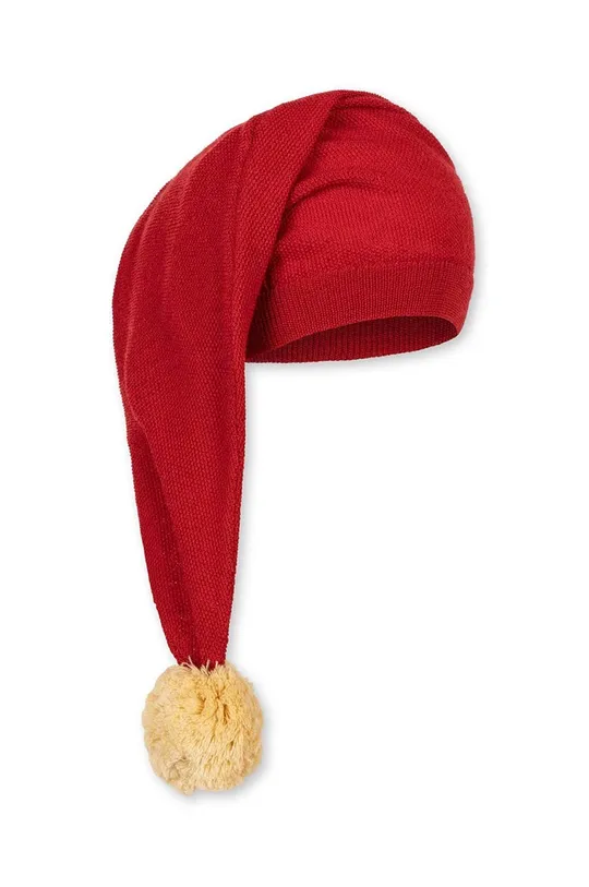 czerwony Konges Sløjd czapka wełniana dziecięca Dziecięcy