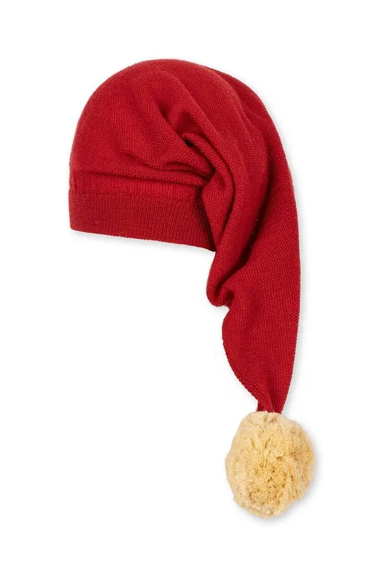 Παιδικό μάλλινο καπέλο Konges Sløjd κόκκινο