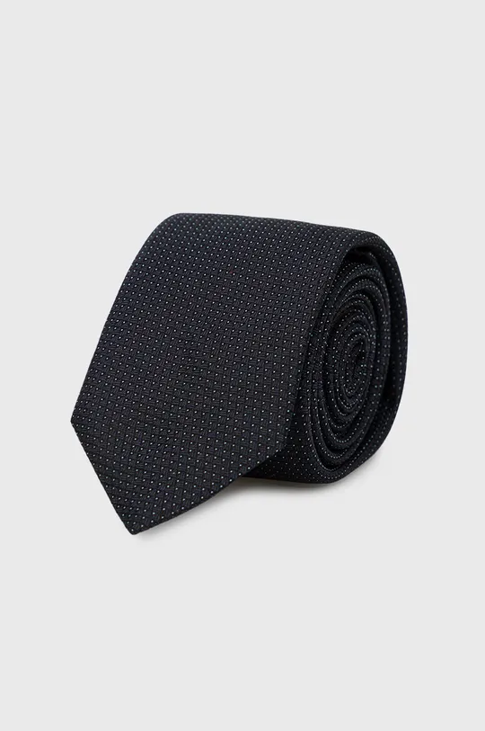 czarny HUGO krawat jedwabny 50474131 Męski