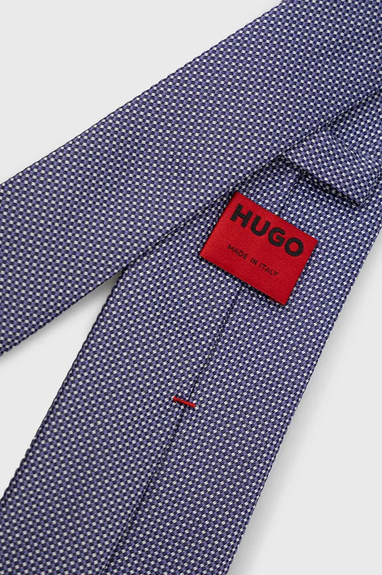 Μεταξωτή γραβάτα HUGO μωβ