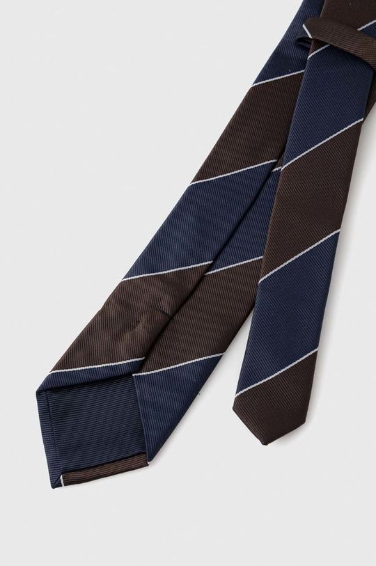 Selected Homme zestaw krawat, poszetka i spinka Męski