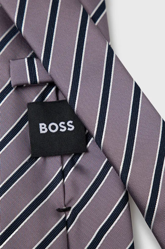 Svilena kravata BOSS vijolična