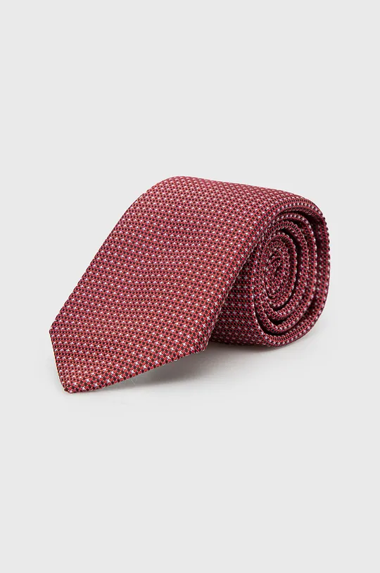 piros BOSS nyakkendő selyemkeverékből Férfi