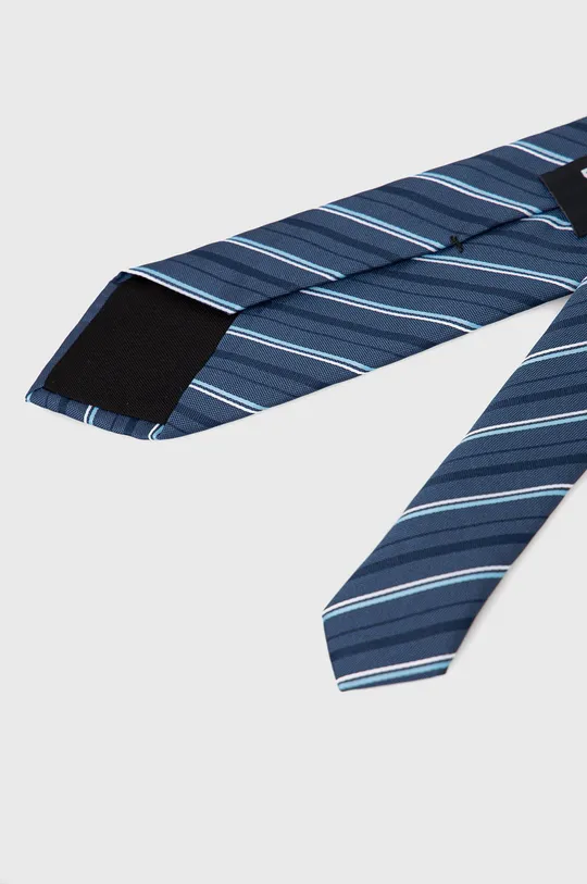 Γραβάτα σε μείγμα μεταξιού BOSS σκούρο μπλε
