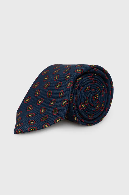 tmavomodrá Vlnená kravata Polo Ralph Lauren Pánsky