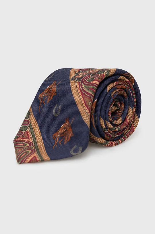 granatowy Polo Ralph Lauren krawat wełniany Męski