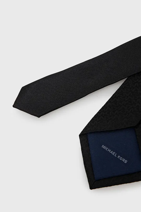 Μεταξωτή γραβάτα Michael Kors μαύρο