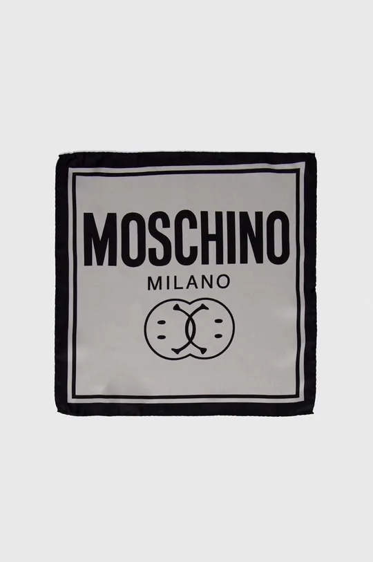 серый Карманный платок из шелка Moschino x Smiley Мужской
