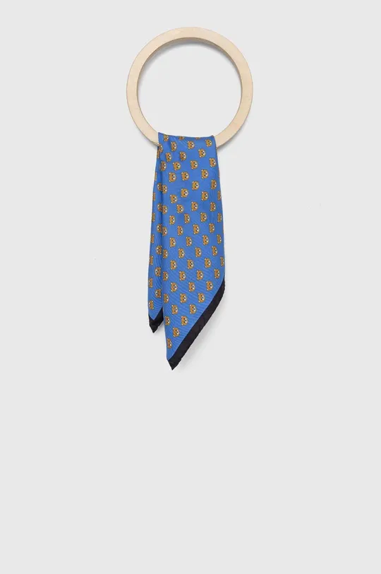 голубой Карманный платок из шелка Moschino Мужской