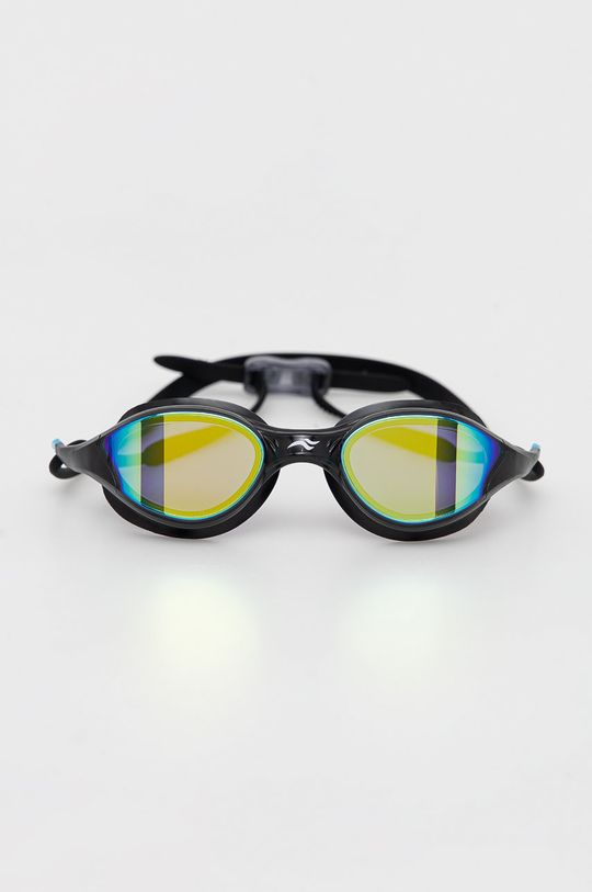 czarny Aqua Speed okulary pływackie Vortex Mirror Unisex