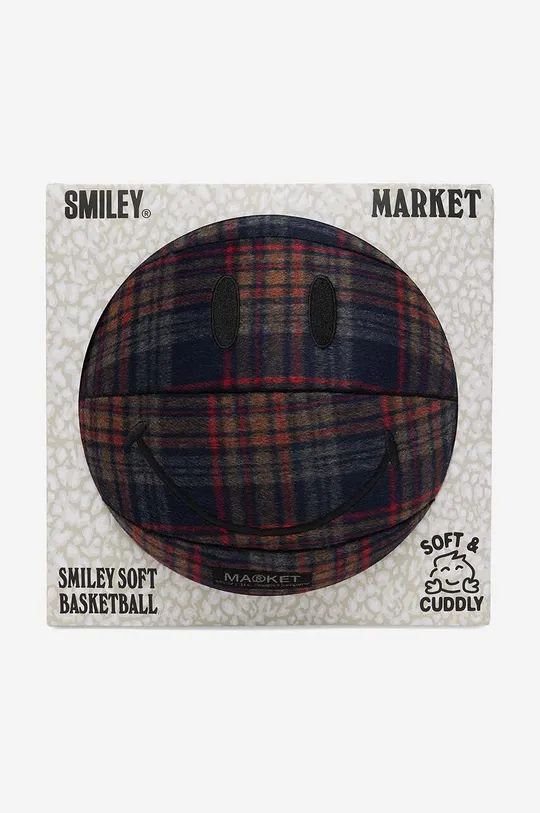 Market piłka x Smiley Plaid Plush Basketball Materiał tekstylny