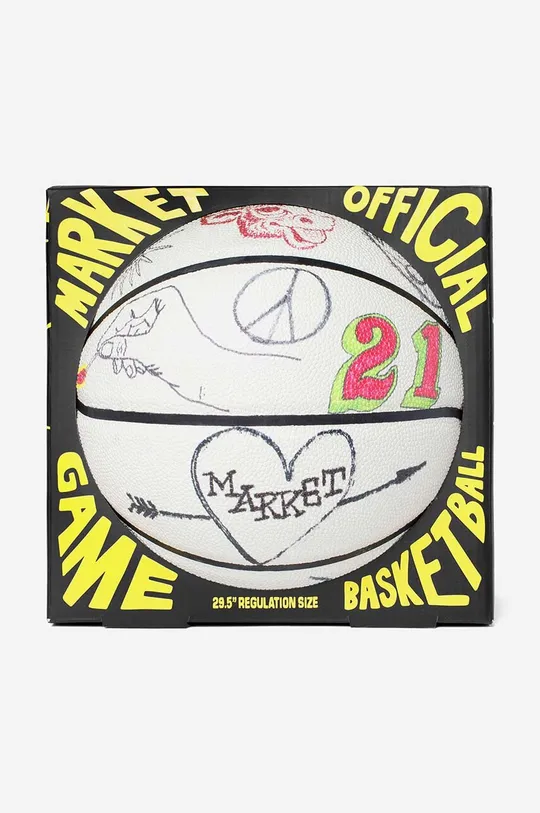 Market palla Varsity Hand-Drawn Basketball Materiale sintetico