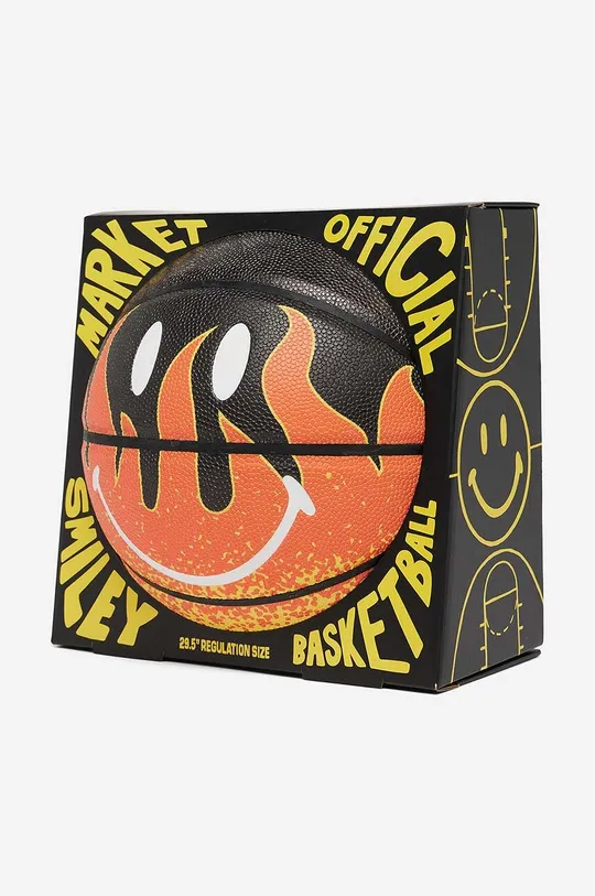 orange Market ball x Smiley Flame Basketball