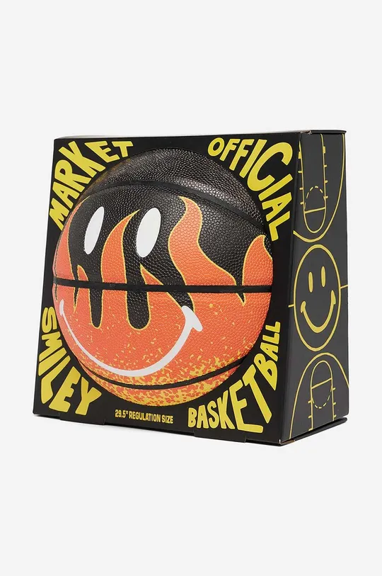 oranžová Lopta Market x Smiley Flame Basketball