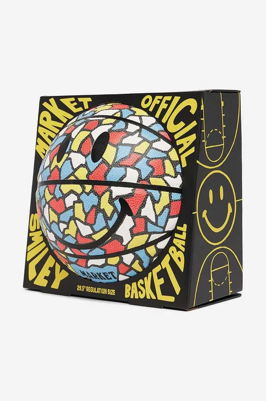 multicolor Market piłka x Smiley Mosaic Basketball