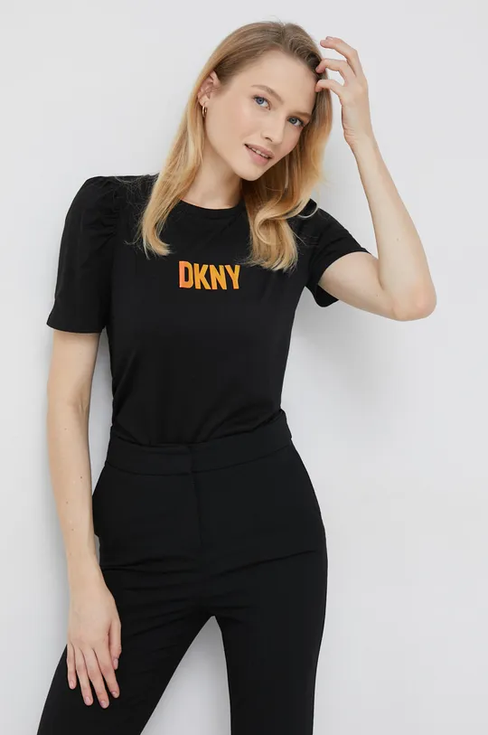 μαύρο Μπλουζάκι Dkny Γυναικεία