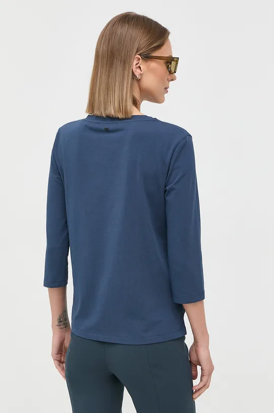 Majica z dolgimi rokavi Weekend Max Mara mornarsko modra