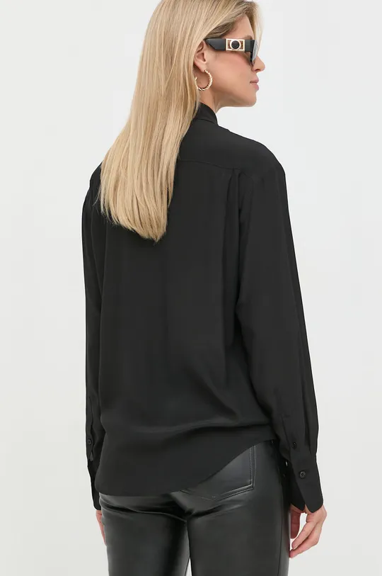 Шелковая рубашка Victoria Beckham  Основной материал: 100% Шелк Вставки: 60% Хлопок, 40% Полиамид Пуговицы: 100% Полиэстер