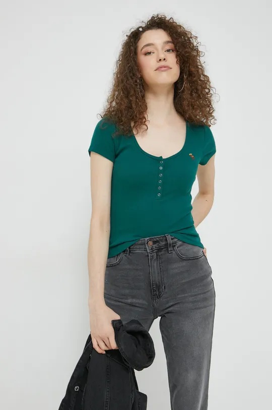πράσινο Μπλουζάκι Abercrombie & Fitch Γυναικεία