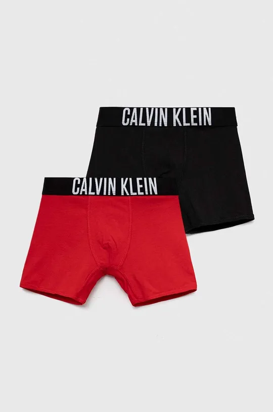 czerwony Calvin Klein Underwear bokserki dziecięce 2-pack Chłopięcy