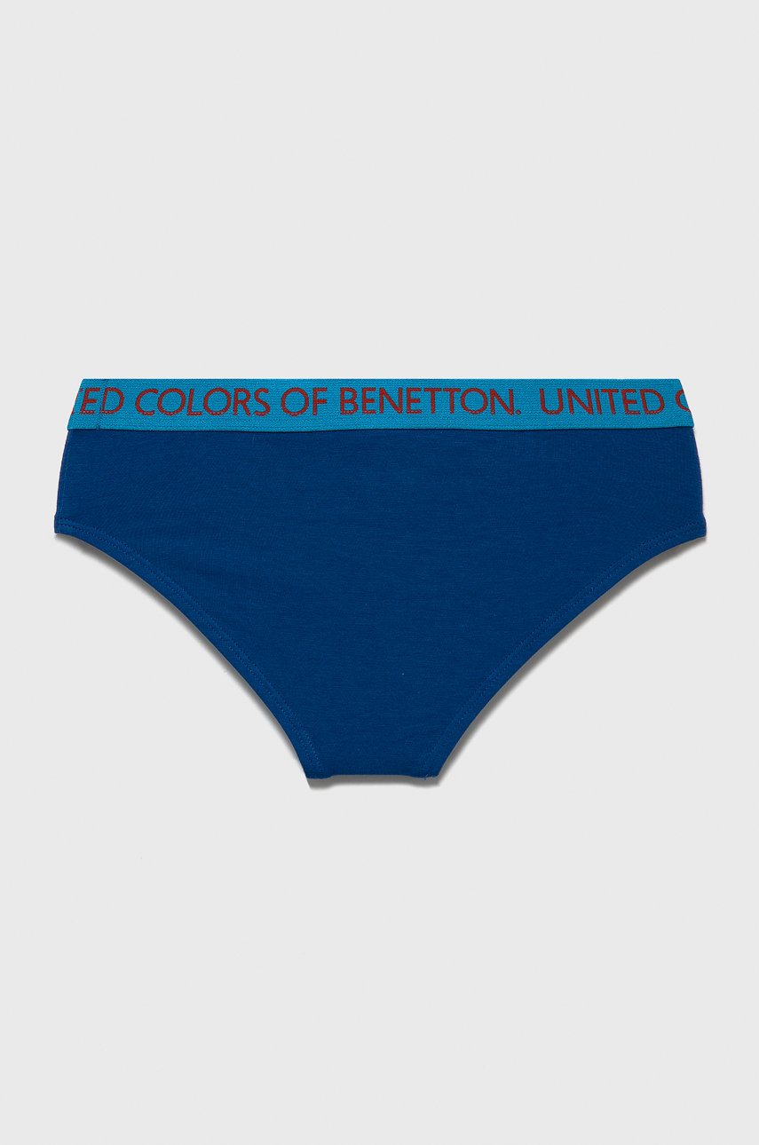 niebieski United Colors of Benetton slipy dziecięce (2-pack)