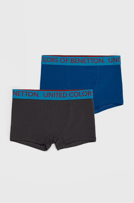 niebieski United Colors of Benetton bokserki dziecięce (2-pack) Chłopięcy
